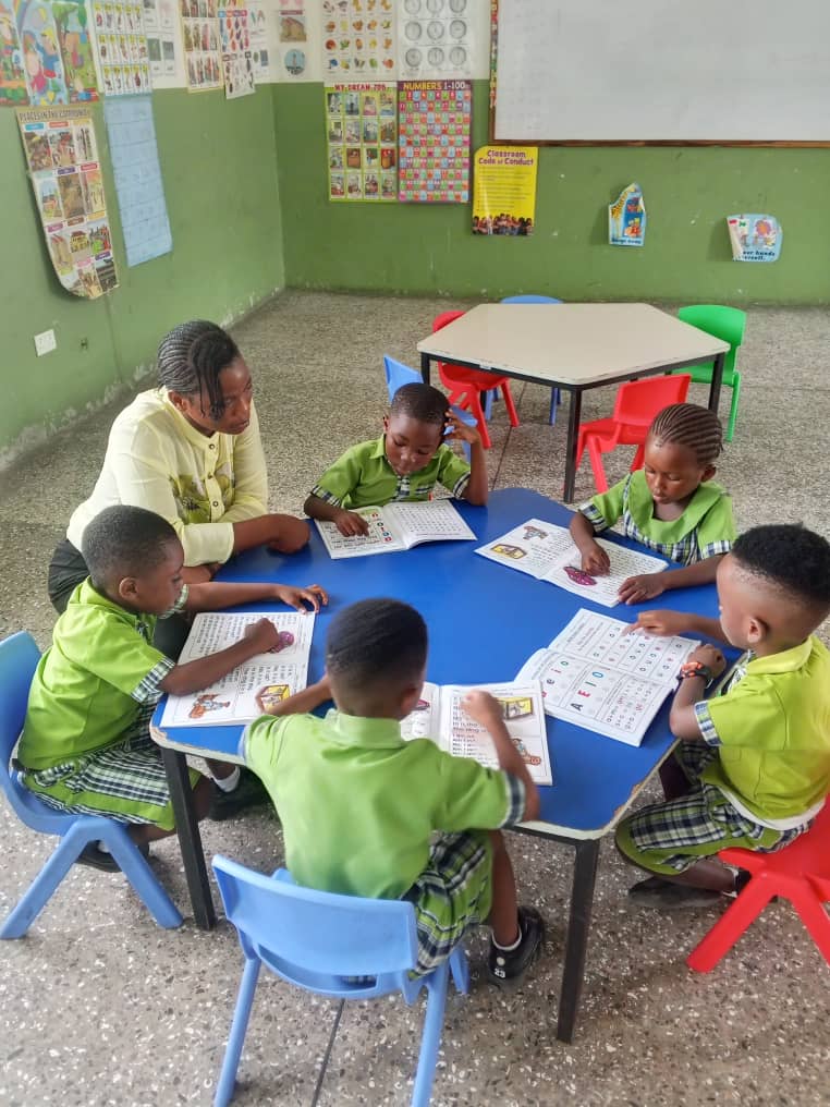 Students in classroom activity