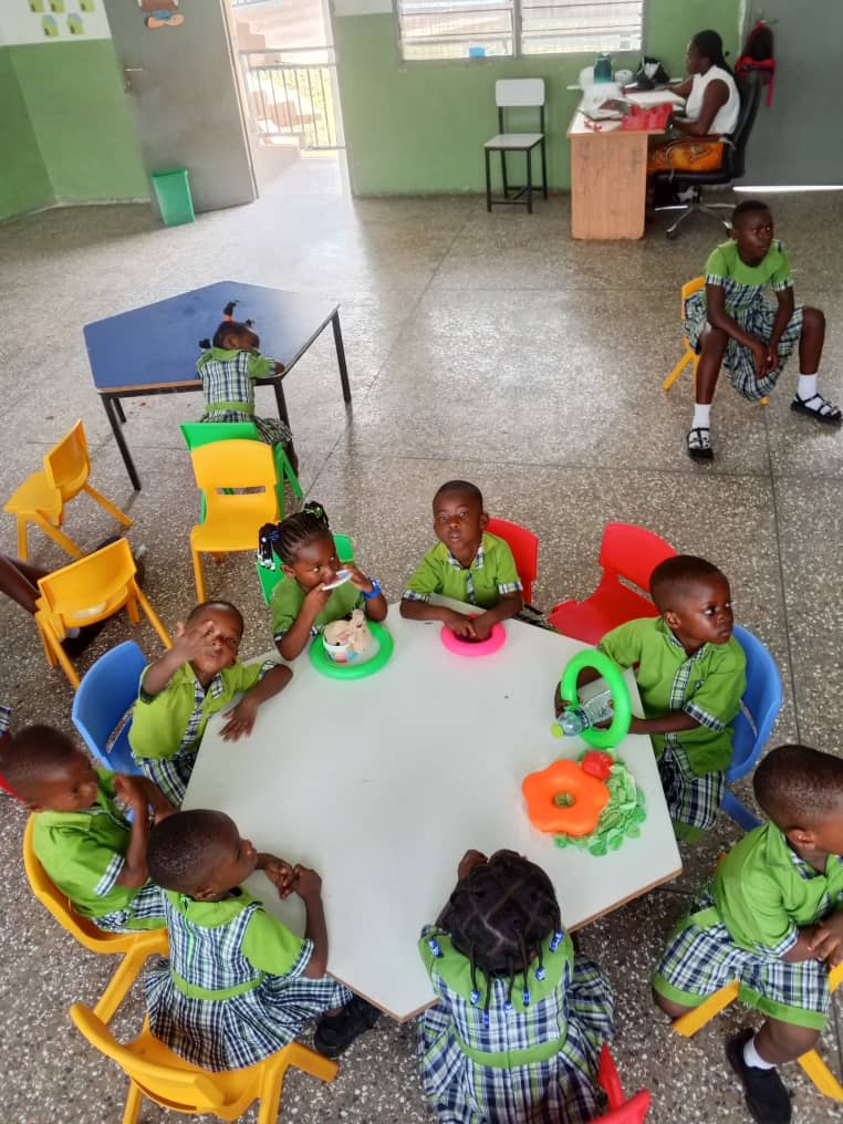 Students learning in classroom